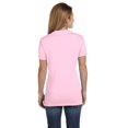 thumbnail image 3 of Hanes T-Shirt à Col en V Nano-T pour Femmes, TP, Rose Pâle, 3 of 5