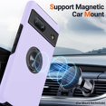 thumbnail image 4 of KOMI for Google Pixel 7 Case, Slim Fit Shockproof Protective Case for Pixel 7, Military-Grade Drop Protection with Ring Kickstand [Magnetic Car Mount Feature] Case for Google Pixel 7-Purple, 4 of 5