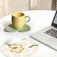 thumbnail image 5 of Suncoda Cup, Ceramic Coffee Cup and Saucer Set Home Restaurant Tea Cup Flower Tea Cup, 5 of 5