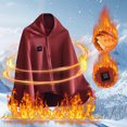 thumbnail image 1 of ZZkhGO Portable USB Heated Blanket, Fast Heating Electric Throw, Adjustable Temperature Zipper Wrap for Travel Camping, 1 of 7
