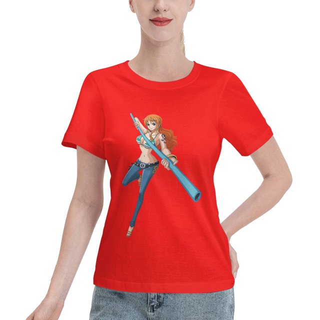 Women's Basic Short Sleeve T-Shirt One Piece Nami