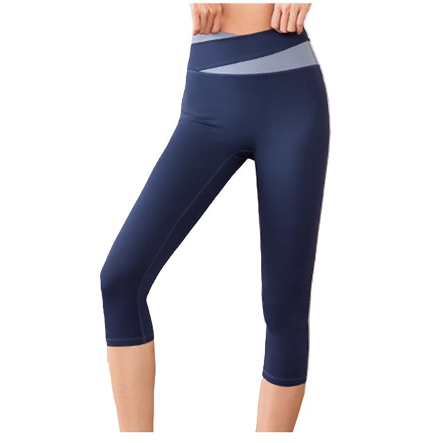 Birdeem Womens Color Matching Hip Lifting High Waist Exercise Pants Yoga Capris Pants
