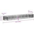 thumbnail image 4 of vidaXL Gabion Lit Surélevé Fer Galvanisé 500x100x50 cm, 4 of 5