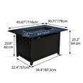thumbnail image 4 of Charlie Convertible Steel Fire Table, Rectangular, Black, 4 of 8