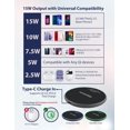 thumbnail image 2 of Giga [2 Pack] Wireless Charger, 15W Max Qi-Certified Fast Wireless Charging Pad, Compatible with iPhone, 2 of 5