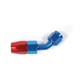 thumbnail image 1 of SpeedFX Raccord de Tuyau 510445 Pivotant Complet; -4AN; 45 Degrés; Anodisé; Rouge/bleu; Aluminium; Simple, 1 of 4