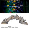 thumbnail image 3 of Aquarium Arch Bridge, Beautiful Relaxing Aquarium Bridge Ornament Eco Friendly Resin  For Fish For Fountains, 3 of 8