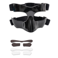 thumbnail image 1 of Garde-visage de Sport, Garde-Visage pour Nez Cassé, Bouclier de Protection pour le Visage d'Entraînement de Basketball Football Softball, Noir Ouvert, 1 of 5