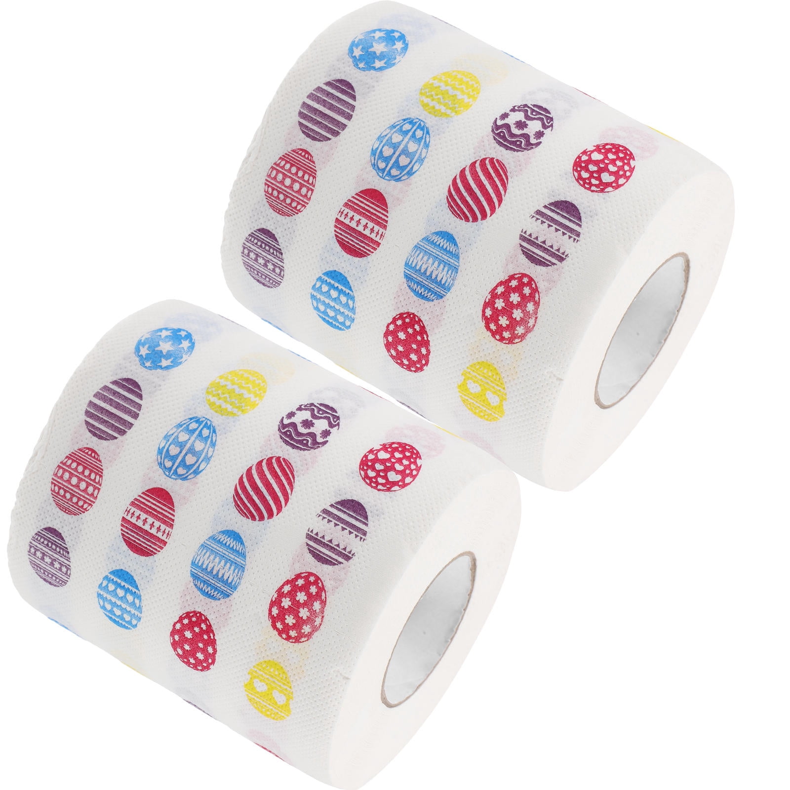 USHOBE 2 Rolls of Toilet Paper Double Rolls Multi Wood Pulp Everyday Use Bath Tissues for Families