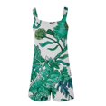 thumbnail image 4 of Pisexur Combinaison Décontractée pour Femmes Plus Size Summer Floral Sans Manches Ample Réglable Spaghetti Sangle Short Extensible d'Une Seule Pièce avec Poches S-3XL, 4 of 5