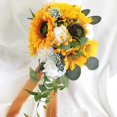 thumbnail image 2 of thinsony Handmade Wedding Bride Bouquets flower for Anniversary Party Ceremony, 2 of 5