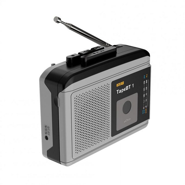 Tape Player Cassette Machine AM FM Radio Built-in Speaker Retro Tape Player Dark Grey