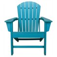 thumbnail image 2 of Leisure Classics Indoor Outdoor Adirondack Patio Deck Chair, Turquoise, 2 of 9