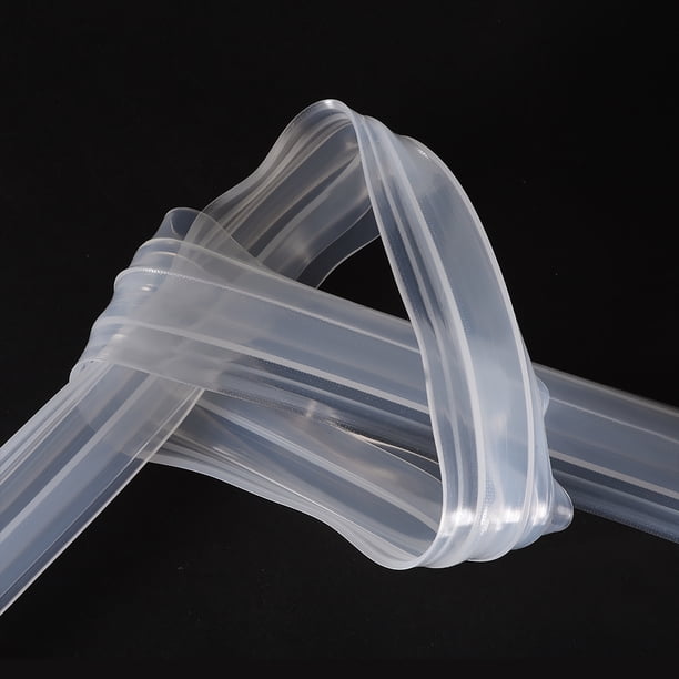 uxcell Frameless Glass Shower Door Sweep, 137.8 Long, for 1/4(6mm) Glass, H-Type Door Side Seal Strip