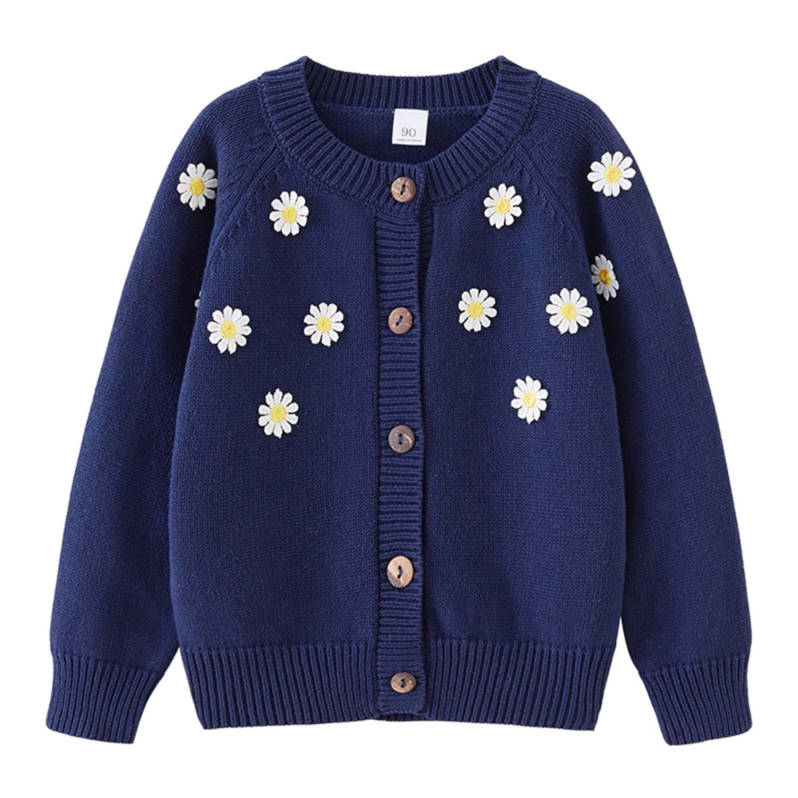 Cameland Cardigan en Tricot à Col Rond Décontracté pour Enfants, Veste, Veste en Coton à Boutons pour Enfants