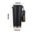 thumbnail image 3 of TopLLC Kitchen Accessories,Home And Kitchen,Kitchen Tools,Kitchen Sets 304 Stainless Steel Straw Water Cup With Carry Rope Convenient Coffee Vacuum Cup Stainless steel water cup, 3 of 6