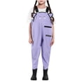 thumbnail image 2 of hengsof Cuissardes Imperméables pour Filles, Combinaisons Imperméables de Pêche et de Plein Air, Manteaux Imperméables à la Mode pour Enfants pour Aller à la Mer, 2 of 4