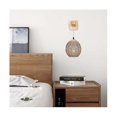 thumbnail image 3 of dfrg Rattan Wall Lamp Retro Japanese Style Bamboo Sconce E26 E27 Living Room, 3 of 5