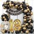 thumbnail image 4 of Black and Gold 18th Birthday Arch Balloon Set: Create a Stunning Party Atmosphere, 4 of 6