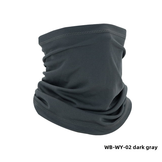 Outdoor UV Protection Ice Silk Face & Neck Gaiter - Quick-Dry, Breathable, Unisex Cycling Mask for Sun Shield, Comfortable Lightweight Design, One Size Fits All (WB-WY-02 Dark Gray)