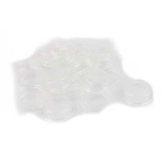Unique Bargains 20 Pcs Capuchons Ronds en Silicone Transparent Blanc Étanche pour Interrupteur à Bascule