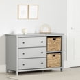 thumbnail image 1 of Commode 3 tiroirs avec paniers de rangement pour Enfants, fini Gris clair, collection Cotton Candy de Meubles South Shore, 1 of 14