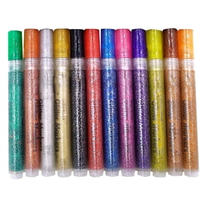 2025 Nouveau ensemble de stylos Gel Glitter 12 Couleur, Stylos colorés, Marqueurs de gel colorés d'artiste, Retour à l'école, Stys lisses pour écrire, fournitures de bureau de l'École Cadeaux pour coloriage des mains adultes