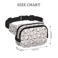 thumbnail image 4 of Xecao Sac de Taille Double Couche Baseball Mignon pour Voyages Cyclisme Activités Extérieures avec Sangle Réglable et Poches Zippées, 4 of 9