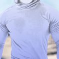 thumbnail image 5 of Handshe Chandail à Capuchon d'Été pour Homme à Imprimé Soleil, Léger et Respirant, Protection Solaire UPF 50+, Manches Longues, pour la Randonnée, la Course et les Activités de Plein Air, Grande Taille, 5 of 5