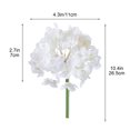 thumbnail image 3 of Lisbinx Glued Rose Faux Hydrangea Flowers – Realistic Home Decor Fake Blooming Arrangement, 3 of 7