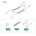 thumbnail image 3 of Unique Bargains 9Pack Plate Hanger, 4/5 Inch Stainless Steel Invisible Wall Plate Hangers for Decorative Plates, Silver, 3 of 6