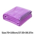 thumbnail image 2 of Super Soft Blanket Super Soft Warm Solid Warm Fleece Blanket Throw Rug Sofa Bedding 70X100Cm, 2 of 3