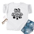 thumbnail image 4 of Chemises de la Saint-Patrick pour Femmes Saint-Valentin Imprimé Hiver Décontracté Floral Haut Saint-Patrick, 4 of 4