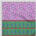 thumbnail image 2 of oneOone Cotton Poplin Fabric Geometric|Leaves & Floral Panel Printed Fabric 1 Yard 56 Inch Wide, 2 of 3