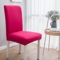 thumbnail image 1 of XYAIYT Housse de Chaise Haute Élasticité pour Chaises de Salle à Manger - Housse Douce et Confortable avec Conception Imperméable et Résistante à la Saleté - Ajustement Universel pour la Maison et le Bureau, Rose Vif, 1 of 3