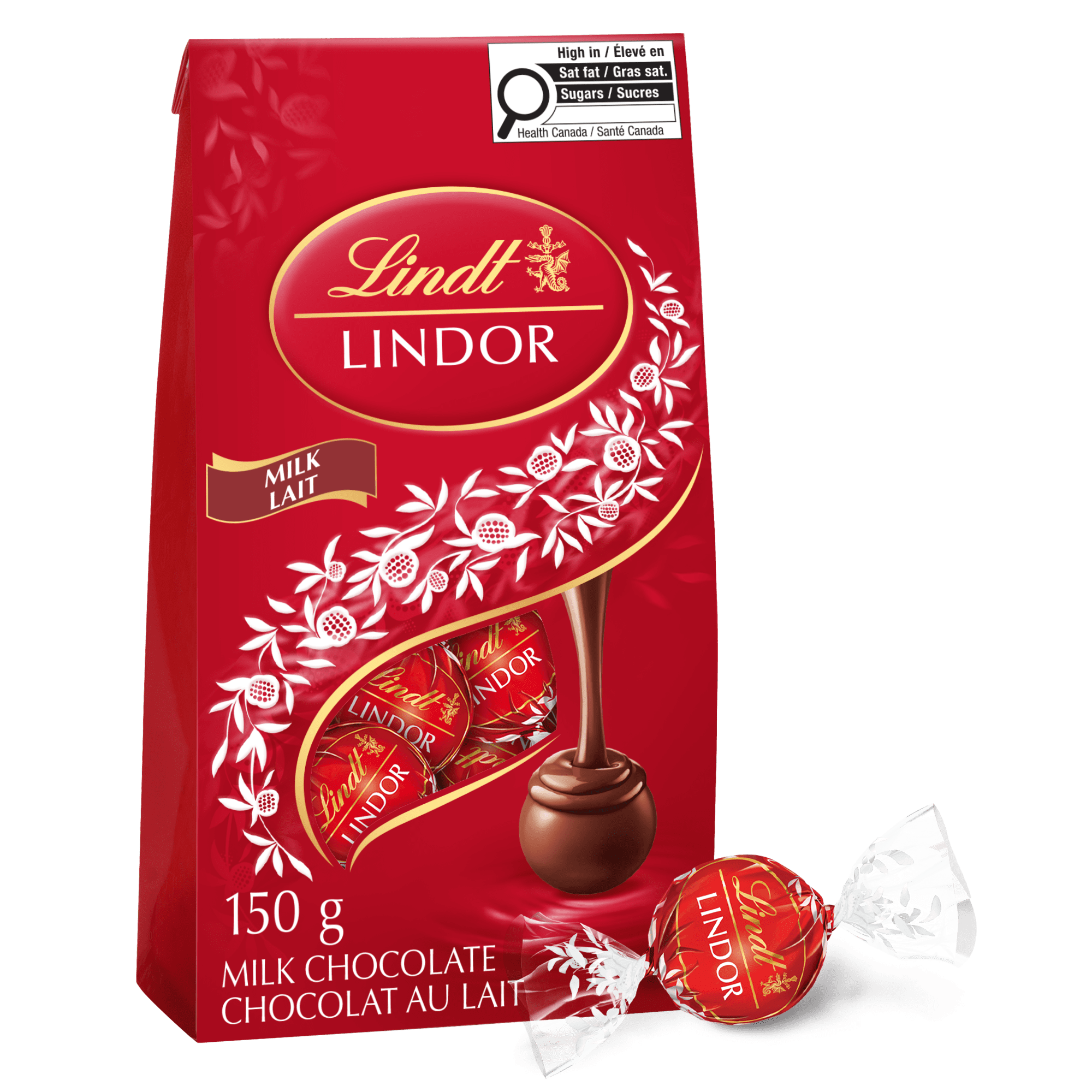 Lindt LINDOR Milk Chocolate Truffles, 150-Gram Bag