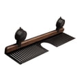 thumbnail image 1 of Walnut Wooden Suction Cup Shelf Wall Mounted Over Faucet Organizer Removable Storage Rack for Bathroom and Kitchen, 1 of 6