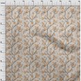 thumbnail image 4 of oneOone Velvet Brown Fabric Floral Craft Projects Decor Fabric Printed By The Yard 58 Inch Wide, 4 of 4