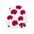 thumbnail image 3 of Xingqing Femmes Valentine'S Day Casual en Vrac à Manches Longues T-Shirt Amour Coeur Graphique Imprimé Raglan Col Ras du Cou Grande Taille Sweatshirt, 3 of 9