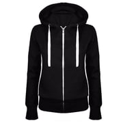 Amzcrzy Hoodies for Women Long Sleeve Shirts for Women Fashion Women Casual Hooded Slim Zipper Fleece Sweater Coat Pullover Hoodie Women's Sweatshirts and Hoodies Zip Up Hoodie XL