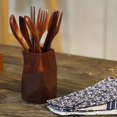 thumbnail image 4 of 3/4Pcs Reusable Portable Travel Wooden Spoon Chopsticks Fork Tableware Cutlery, 4 of 10