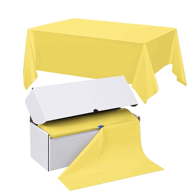 Disposable Table Cloth Rectangular Stain Decorative Tablecloth for Parties Picnics and Camping Events