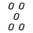 thumbnail image 3 of Transemion Durable And Rustproof Metal House Number Plaque For Stylish Door Decoration B17--O 5Set, 3 of 6