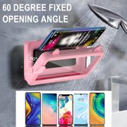 Bathroom Waterproof Phone Case EDHITNR Anti Fog Screen with Aromatherapy Rotating Mobile Phone Holder