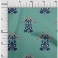 thumbnail image 1 of oneOone Viscose Chiffon Fabric Leaves|Bird & Floral Block Printed Craft Fabric BTY 42 Inch Wide, 1 of 4