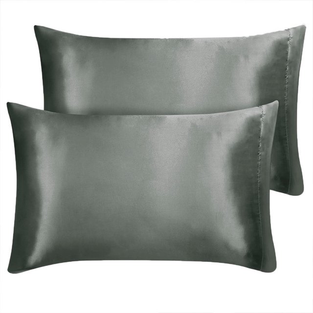 Unique Bargains Taies d'Oreiller en Satin Housses d'Oreiller