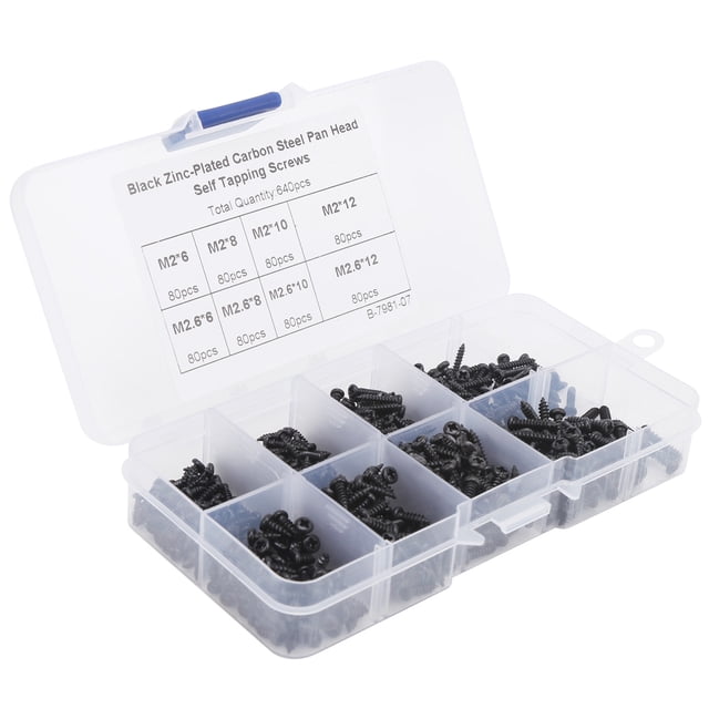 Tapping Screws,, Pan Head Tapping Screws Set, Screws All Screws And Nuts Are Packed With Amateurs Repairers For DIY