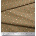 thumbnail image 2 of Soimoi Modal Satin Fabric Dot,Leaves & Rose Floral Decor Fabric Printed Yard 42 Inch Wide, 2 of 3