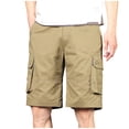 thumbnail image 2 of Styesk Shorts Hommes Mode Décontractée Multiples Poches Demi-Shorts Pantalons Sports Élastiques Taille Mi-Haute, 2 of 7