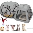 thumbnail image 1 of Parc pour Chat Portable à Conception Trapézoïdale pour Mieux Se Tenir, Tente Pliable pour Animal de Compagnie pour Utilisation Intérieure et Extérieure, Enclos de Jeu pour Chaton et Chiot avec Fond Amovible, Maisons pour Chat et, 1 of 2